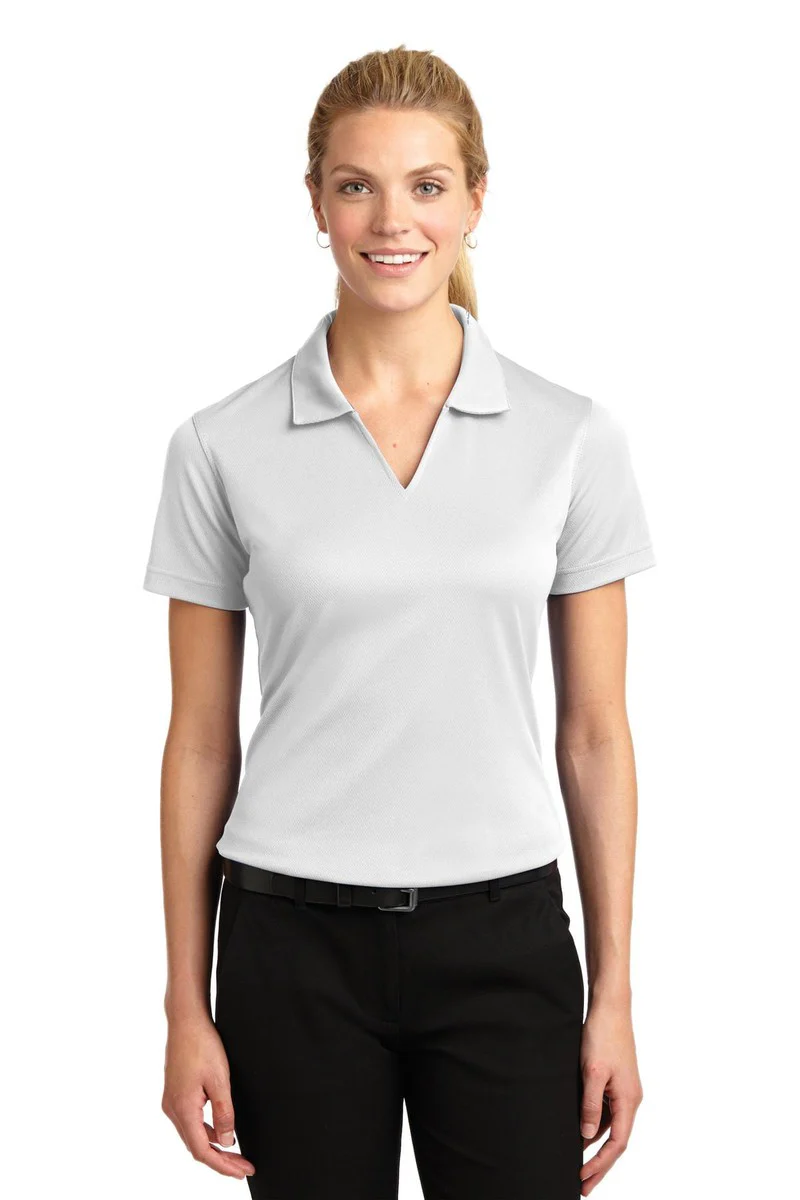 Sport-Tek Ladies Dri-Mesh V-Neck Polo. L469, Basic Colors - Image 84