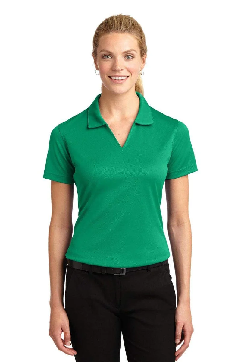 Sport-Tek Ladies Dri-Mesh V-Neck Polo. L469, Basic Colors - Image 9