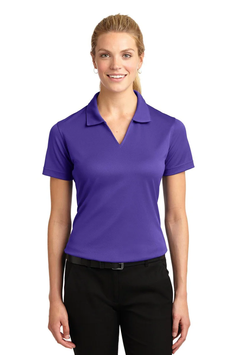 Sport-Tek Ladies Dri-Mesh V-Neck Polo. L469, Basic Colors - Image 95