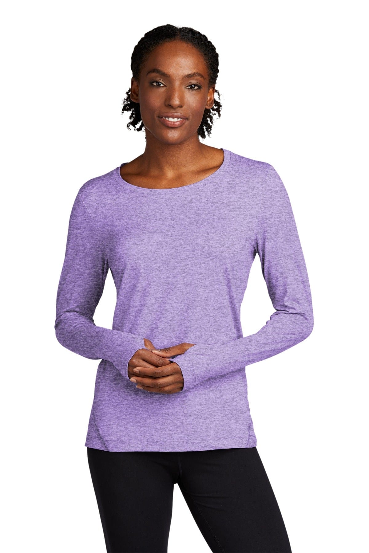 Sport-Tek LST710 Ladies Exchange 1.5 Long Sleeve Crew - Image 46
