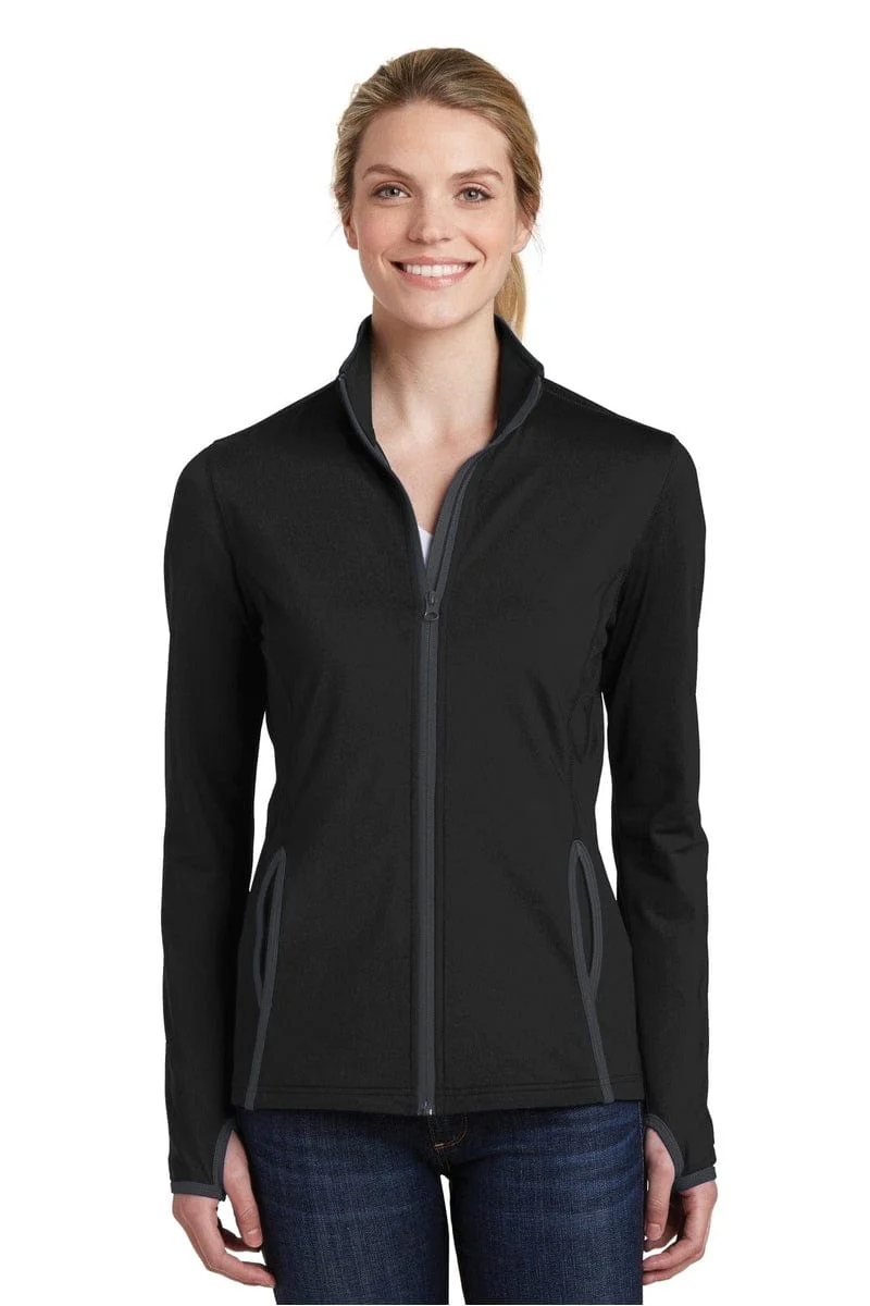 Sport-Tek LST853 Ladies Sport-Wick Stretch Contrast Full-Zip Jacket - Image 33