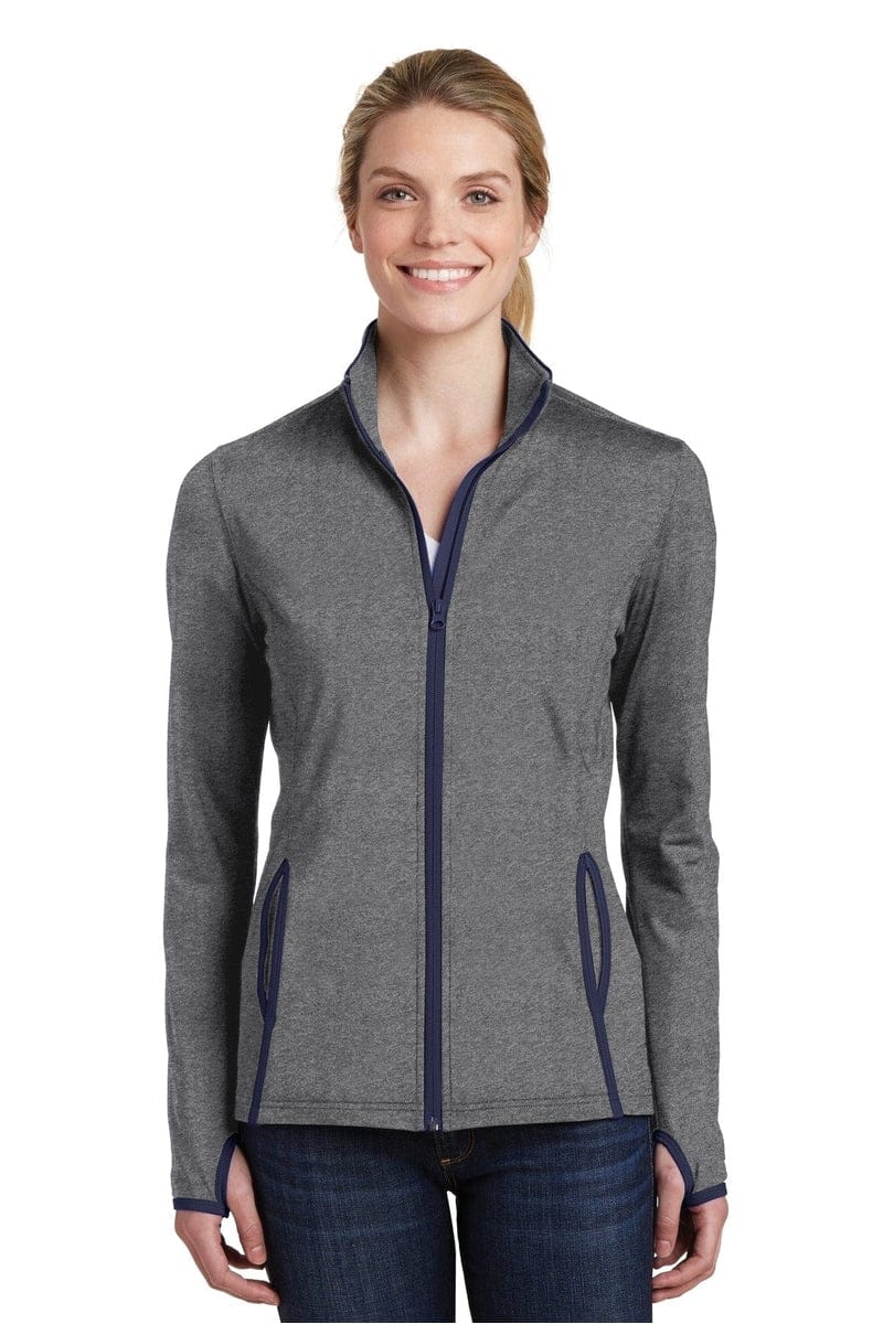 Sport-Tek LST853 Ladies Sport-Wick Stretch Contrast Full-Zip Jacket - Image 39