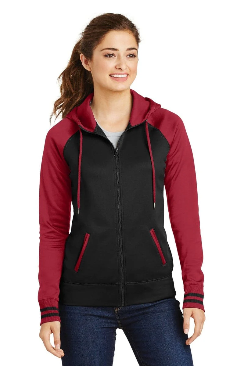 Sport-Tek LST236 Ladies Sport-Wick Varsity Fleece Full-Zip Hooded Jacket - Image 18