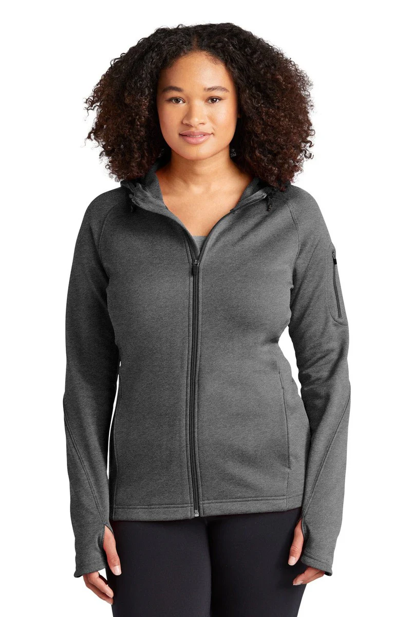 Sport-Tek L248 Ladies Tech Fleece Full-Zip Hooded Jacket. - Image 12