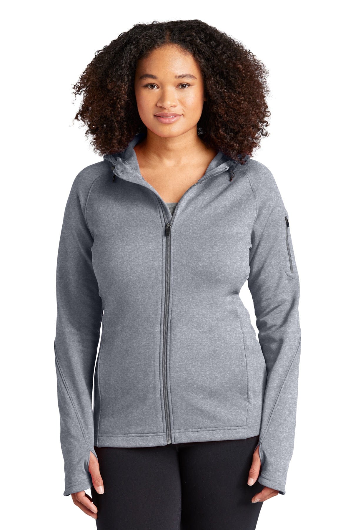 Sport-Tek L248 Ladies Tech Fleece Full-Zip Hooded Jacket. - Image 16