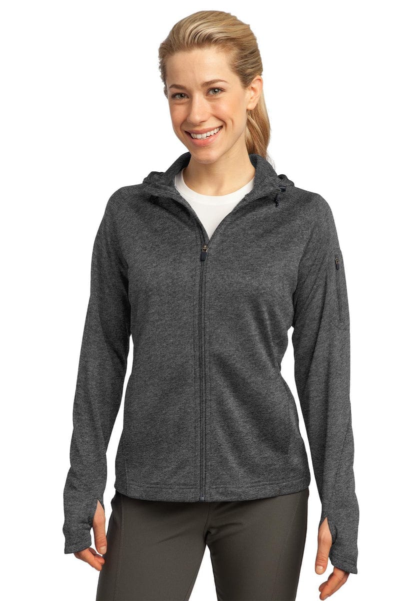 Sport-Tek L248 Ladies Tech Fleece Full-Zip Hooded Jacket. - Image 4