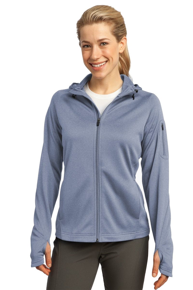 Sport-Tek L248 Ladies Tech Fleece Full-Zip Hooded Jacket. - Image 5