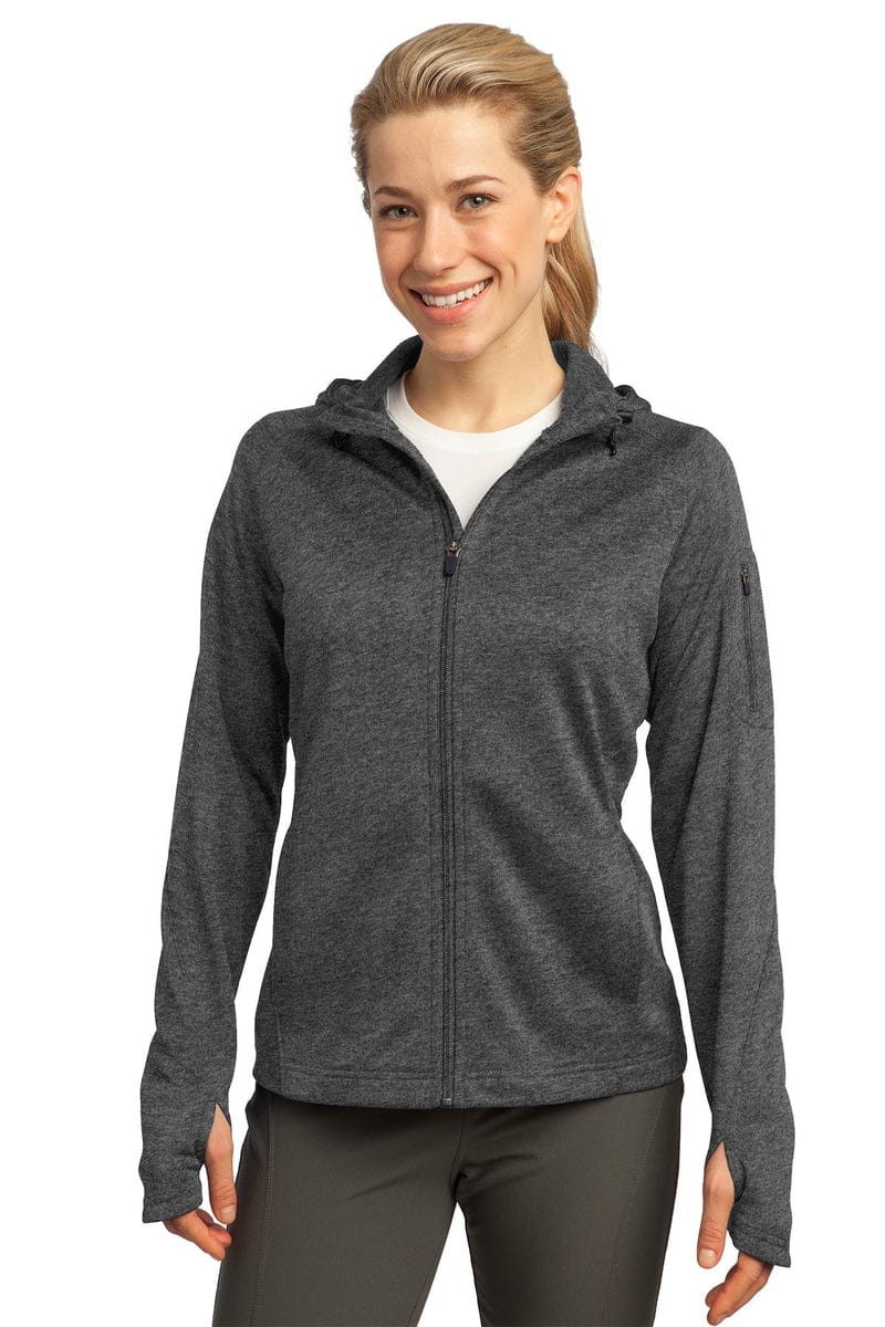 Sport-Tek L248 Ladies Tech Fleece Full-Zip Hooded Jacket. - Image 6